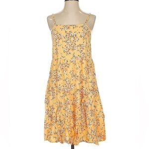 Plus Size Floral Yellow Sundress